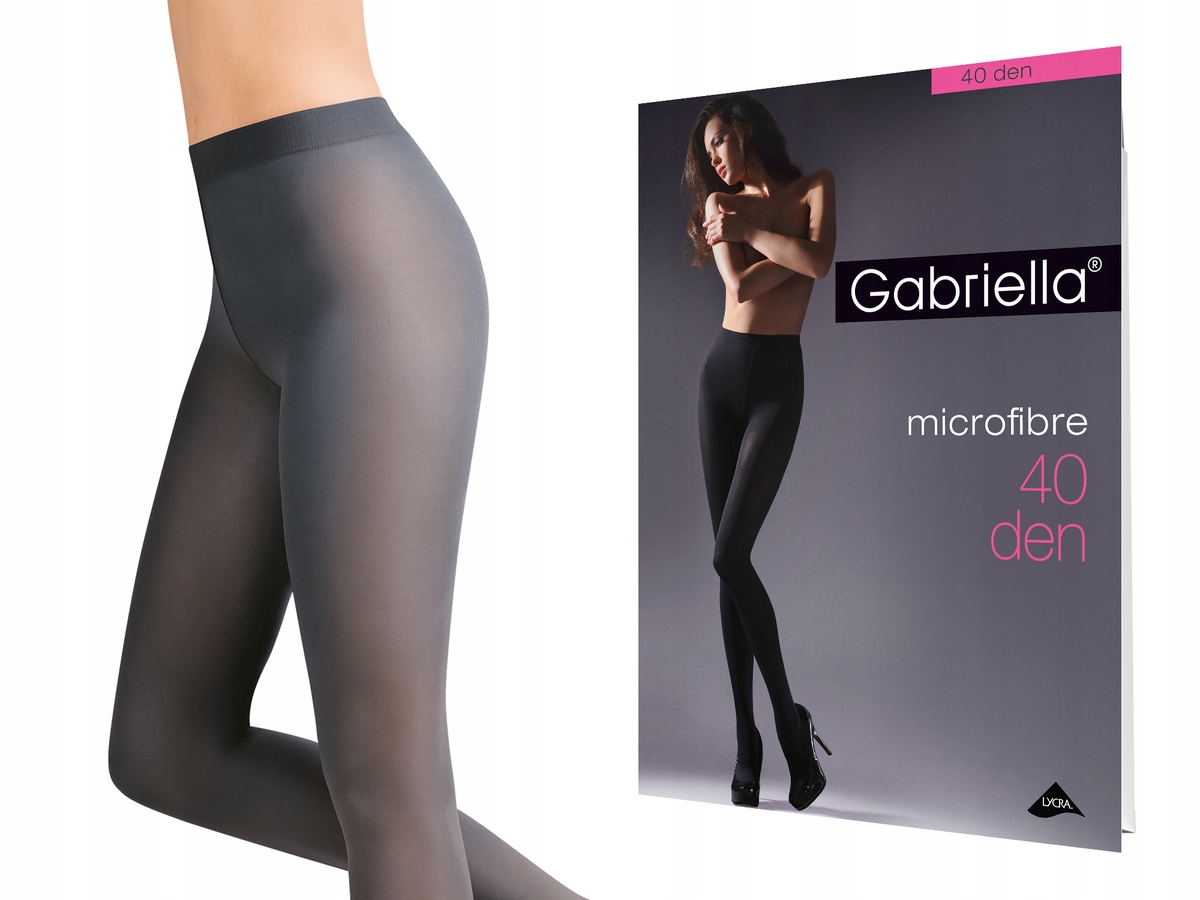 

Rajstopy Gabriella Microfibre 40 den Grafit 4