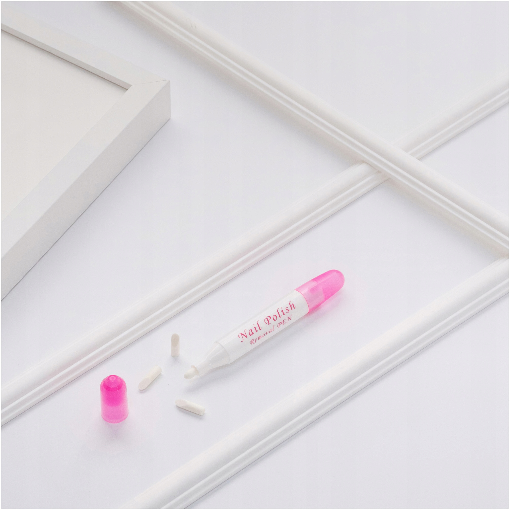 Zmywacz do Paznokci w Pisaku Korektor do Lakieru 3 Końcówki Marka inna marka