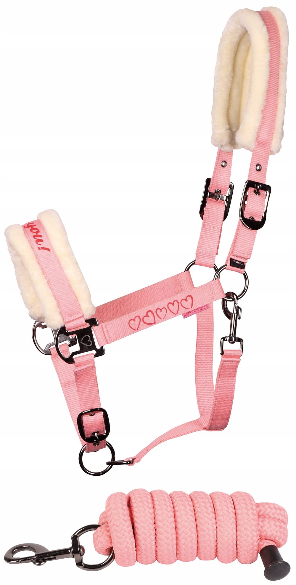 Harry's Horse Kantar z uwiązem Love Roze Full