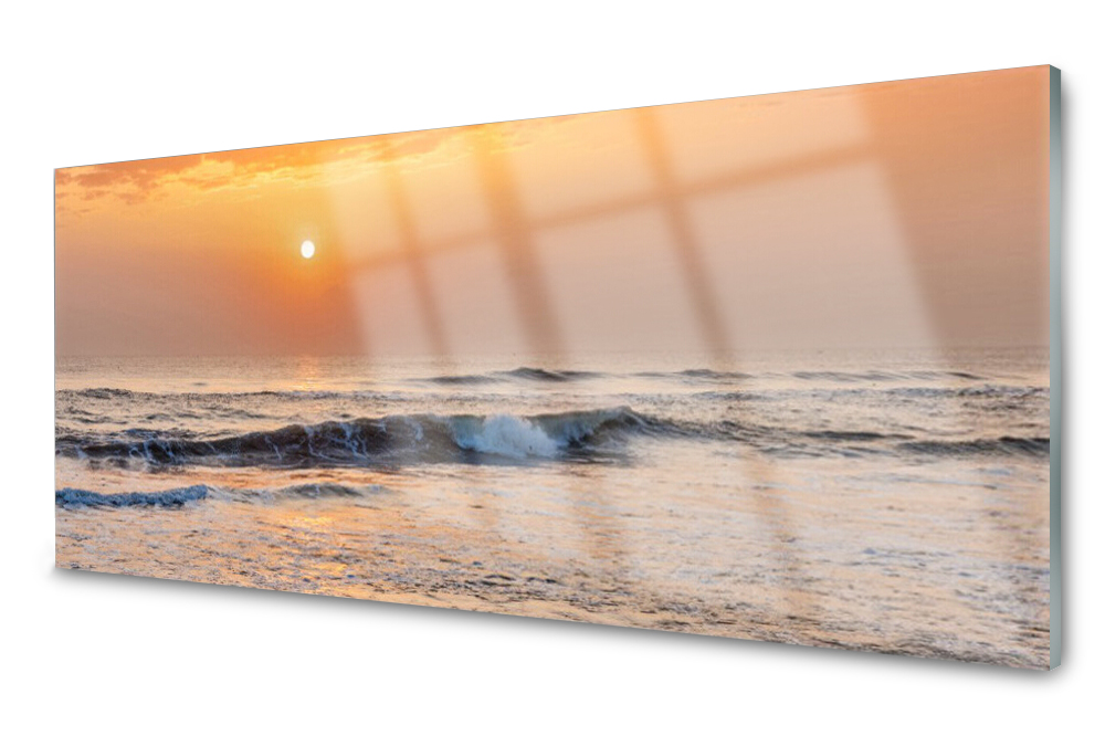 

Panel szklany do kuchni Morze Płytka 125x50