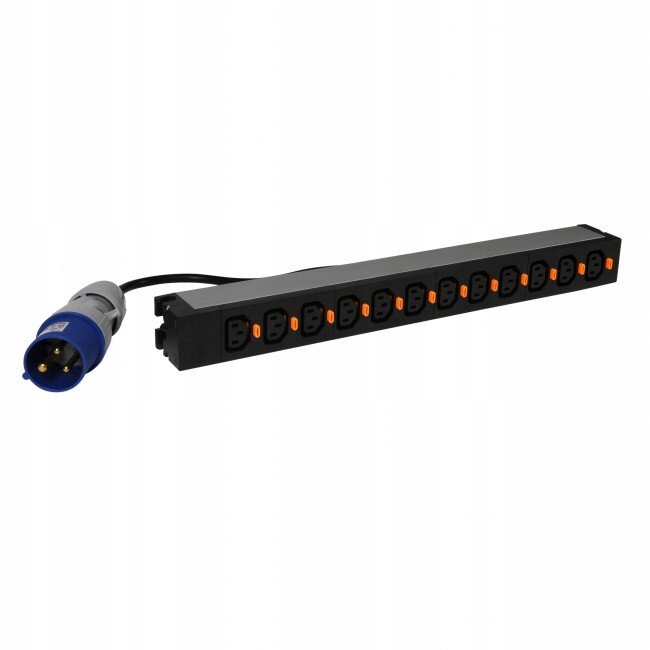 „ Legrand Pdu, 1U-19", 12x C13 zásuviek, 16A, Iec 60309"