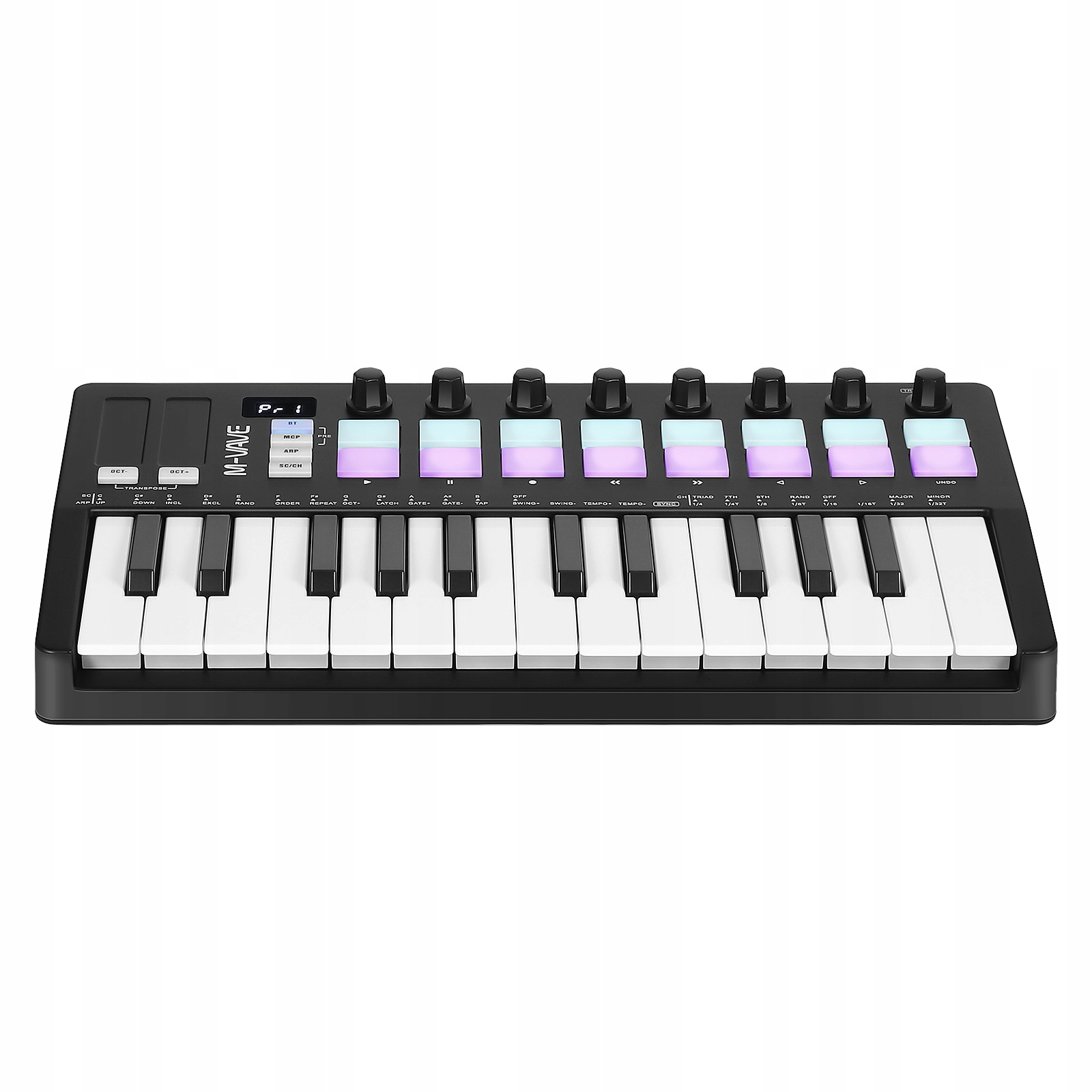 Elektronická Klávesnice S 16 Podsvícenými PADy A Dynamickými Klávesami