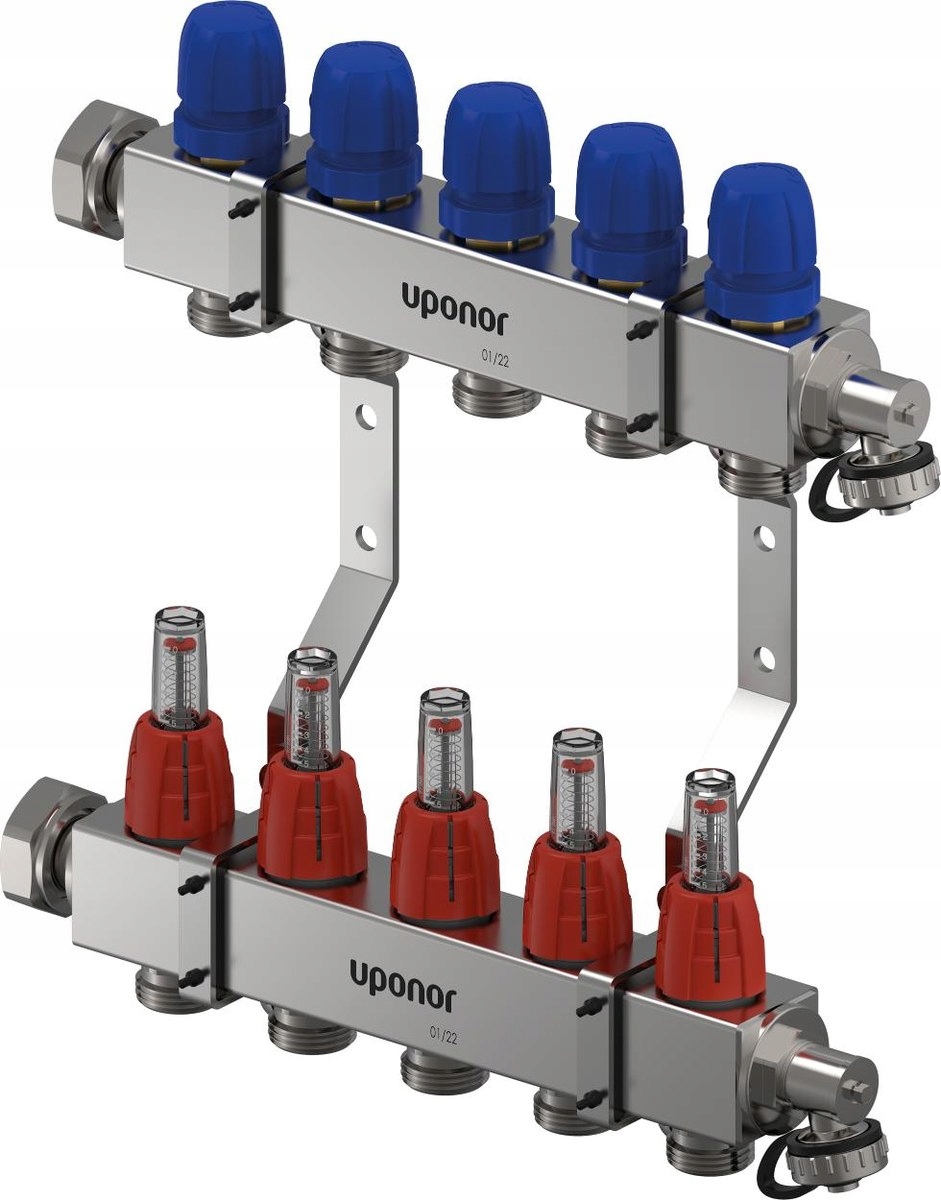 Uponor Vario C rozdzielacz z przepływomierzem Fm 5