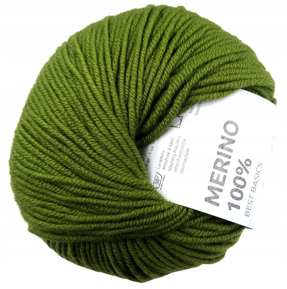Włóczka Merino 100% 88 Zielony 50g102m Katia 14776