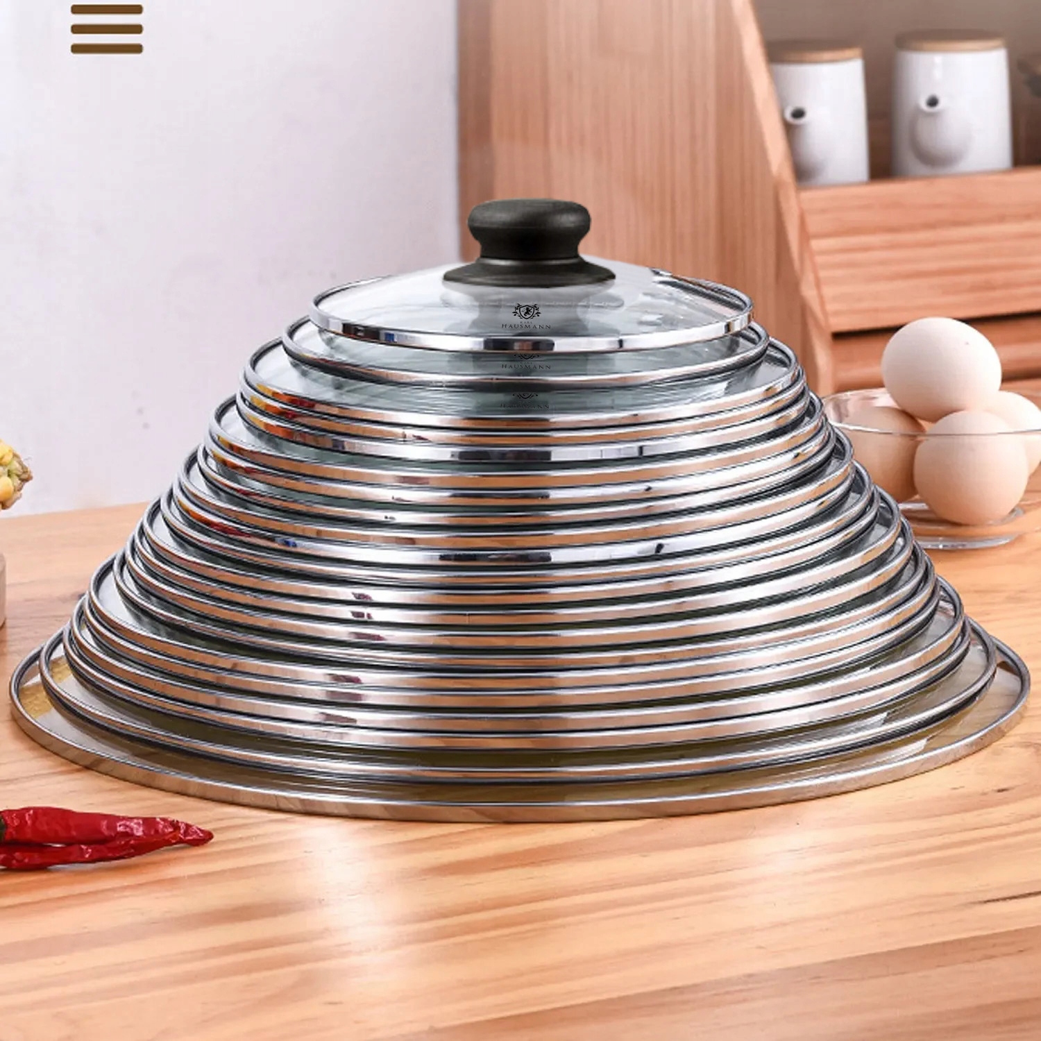 SZKLANA POKRYWKA 16CM UNIWERSALNA GARNKI RONDEL GAZ