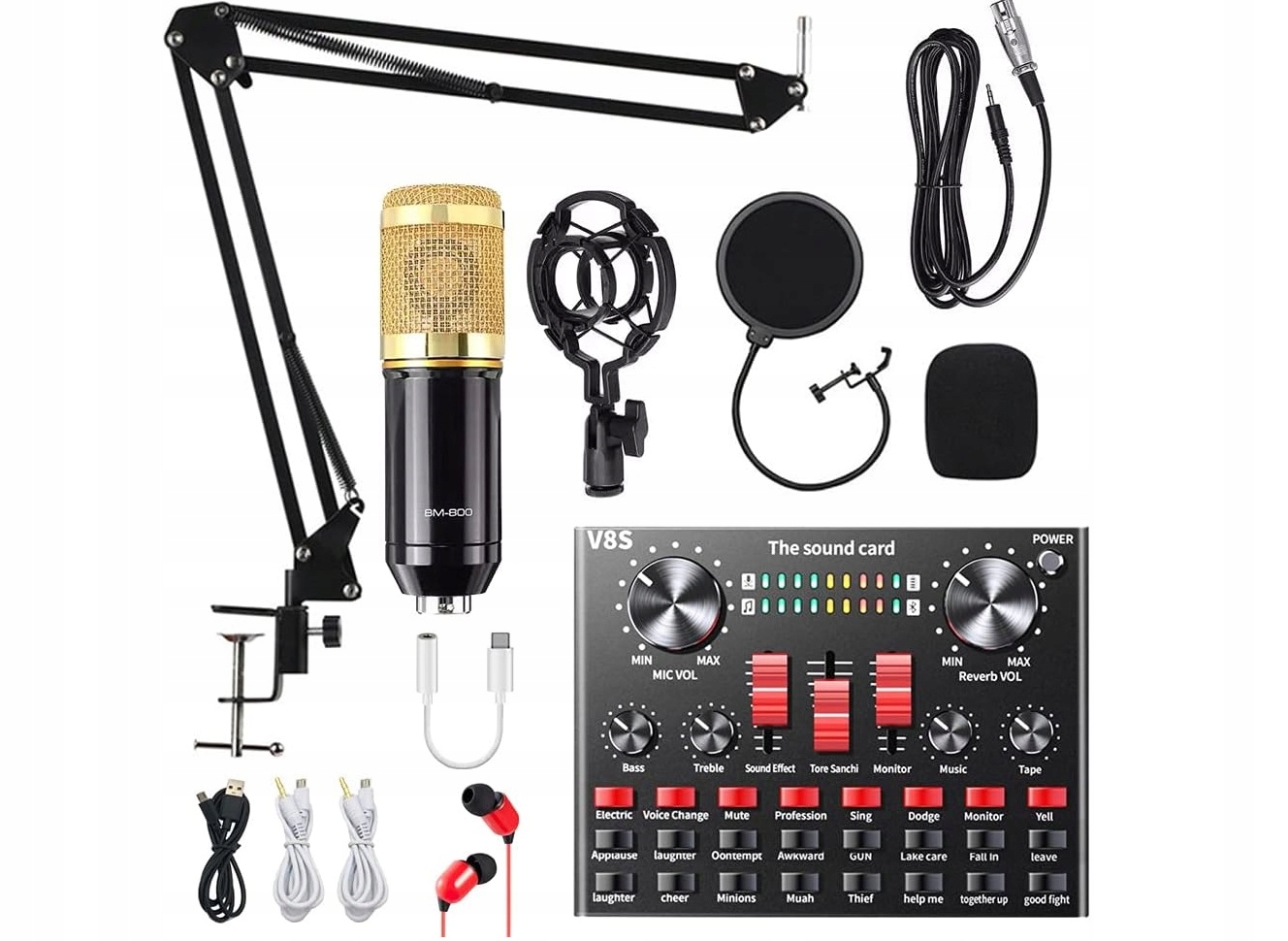 Mikrofon pojemnościowy studyjny ALPOWL V8S- !!! OKAZJA !!!