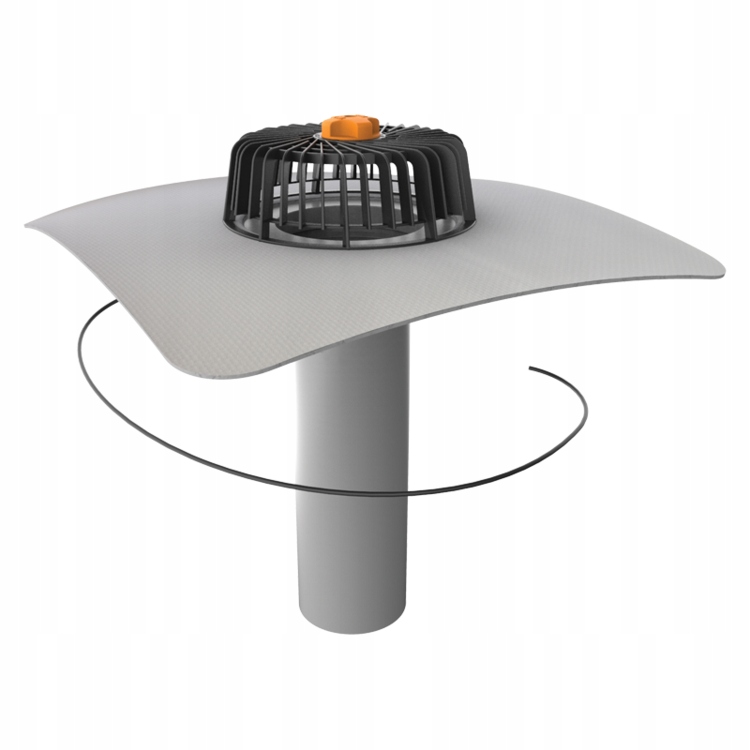 Wpust jednościenny dachowy TOPWET TWJE 110 PVC