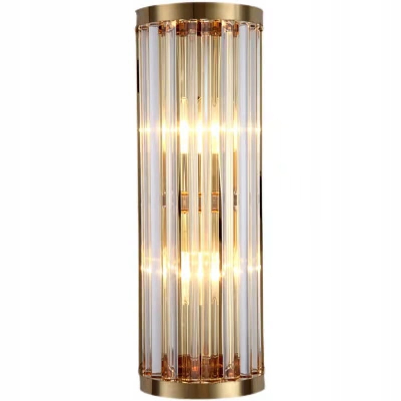 Křišťálové nástěnné svítidlo Dorian 45 cm Mosaz Sloupek Elegantní 2xE14