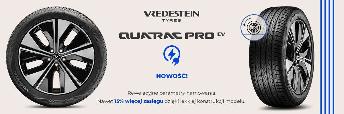 1x OPONA 215/55R17 Vredestein Quatrac Pro EV Średnica 17