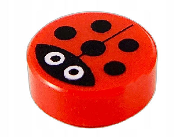 LEGO 98138pb177 1x1 Tile BIEDRONKA NOWY (1g)