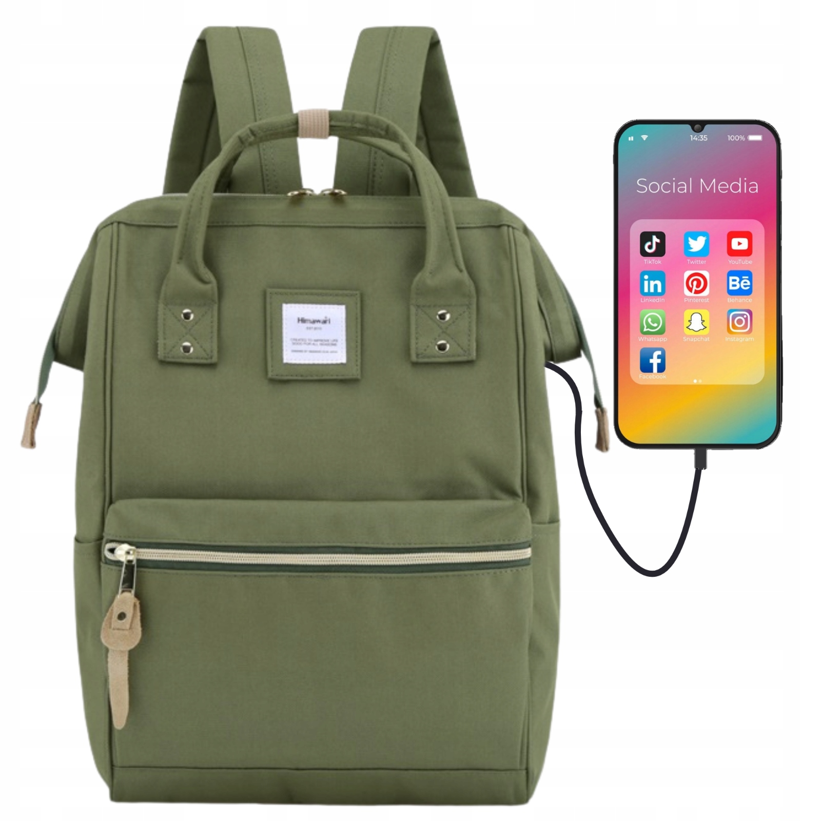 Himawari batoh na notebook do městské školy pojme formát A4