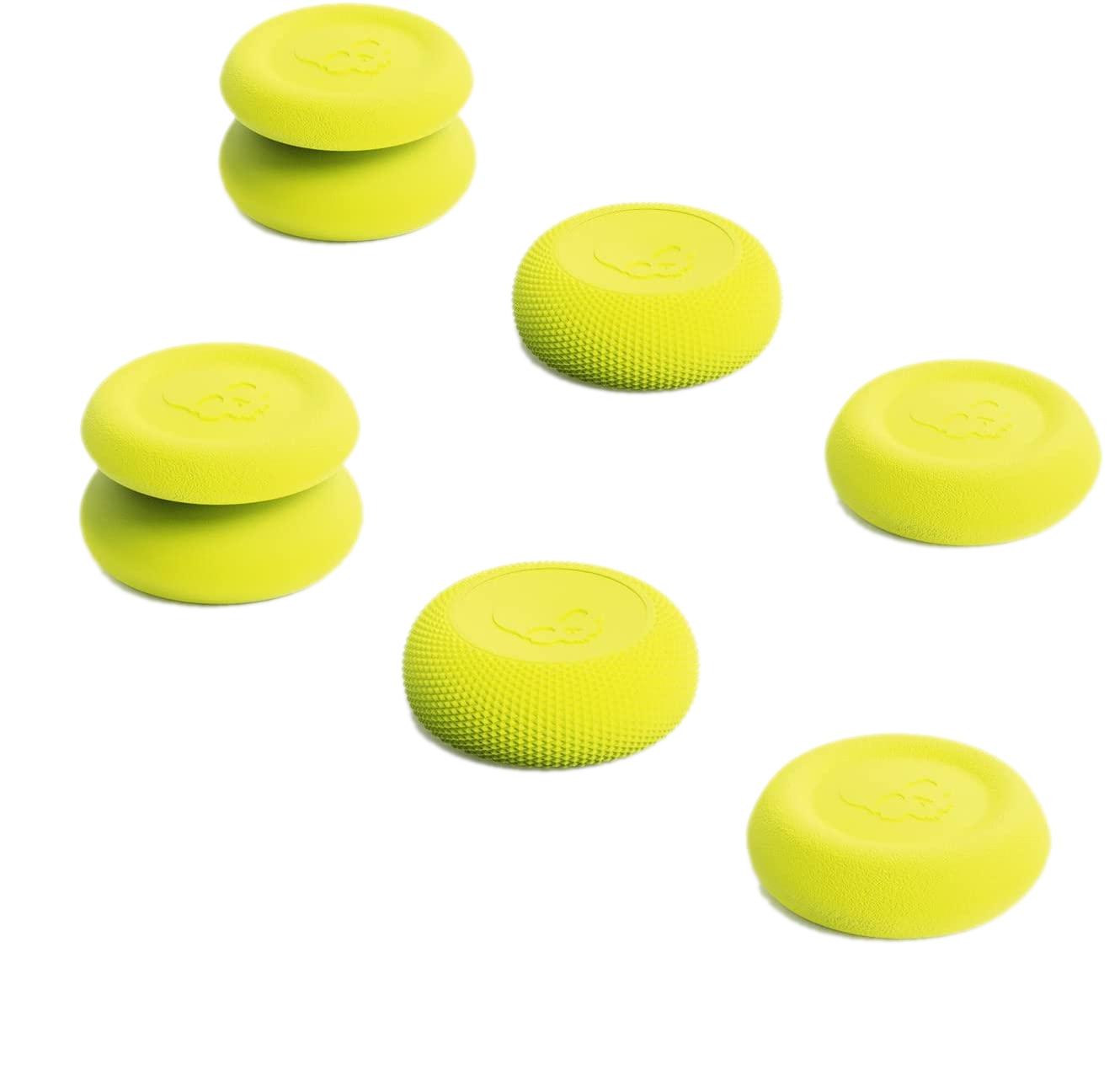 Silikonové Gumičky Skull&Co 6-PACK Pro Steam Deck Žluté Neonové