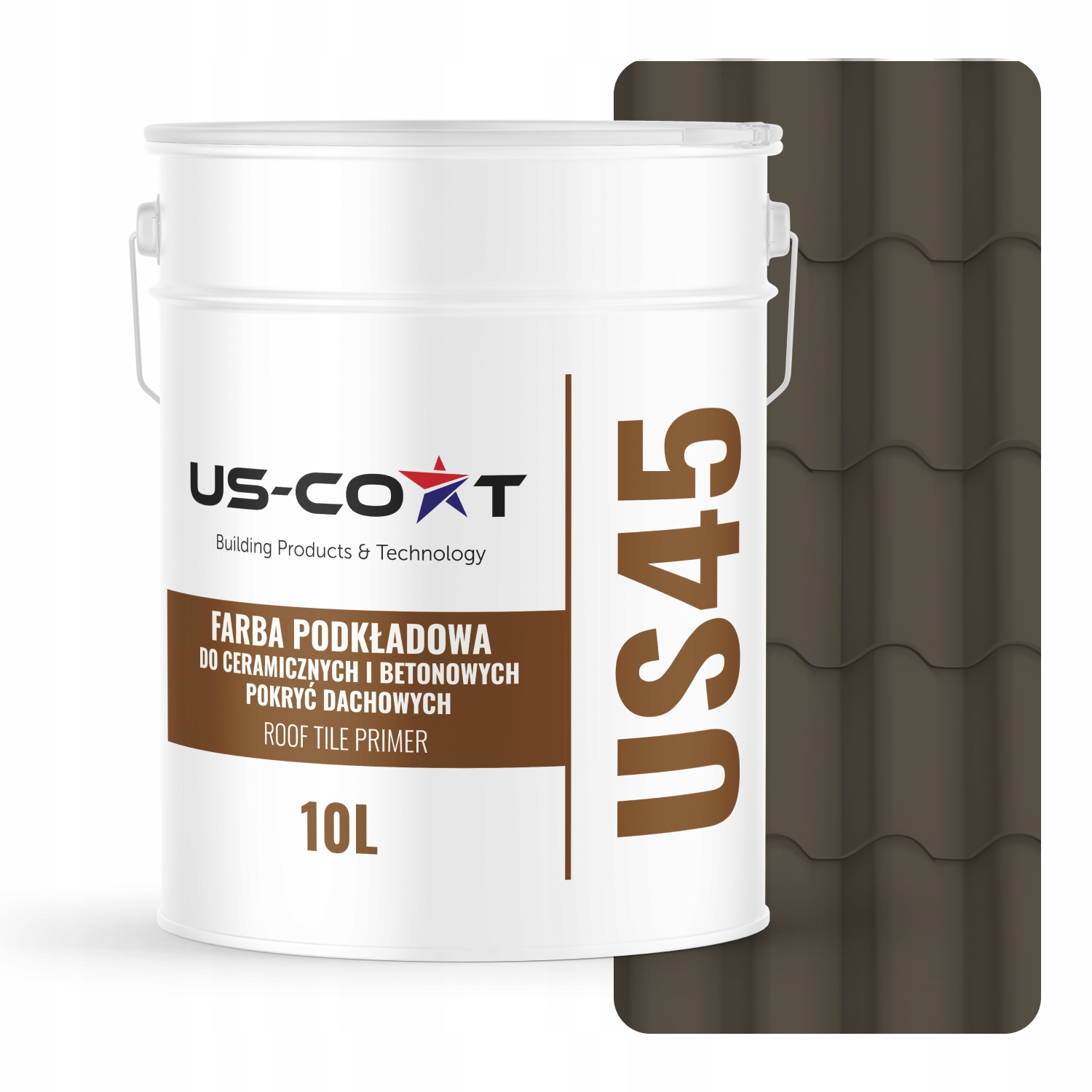 Podkladová Farba Na Keramickú Strechu Šedo-hnedá Ral 7013 Mat 10L 71 m2
