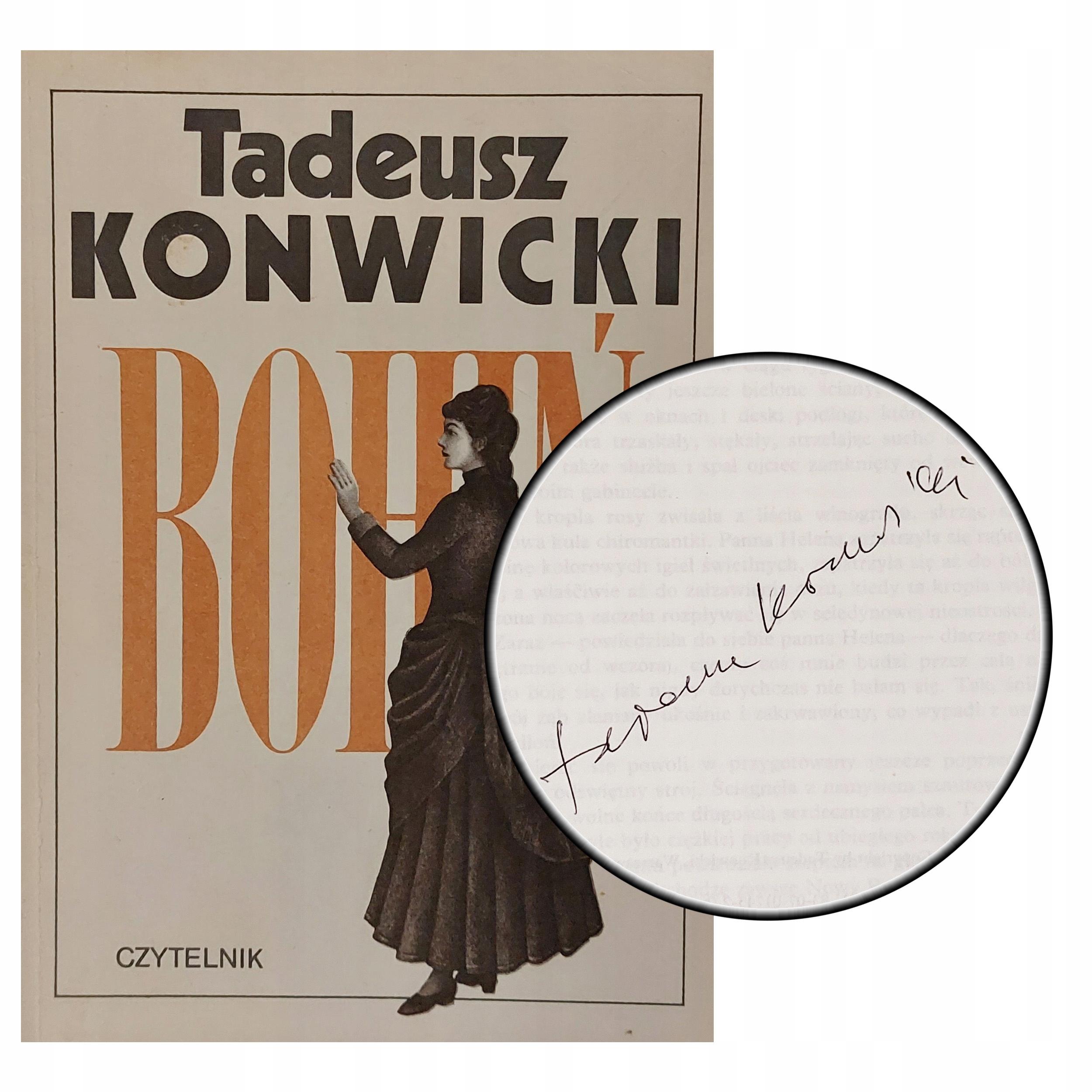 TADEUSZ KONWICKI Bohiń AUTOGRAF