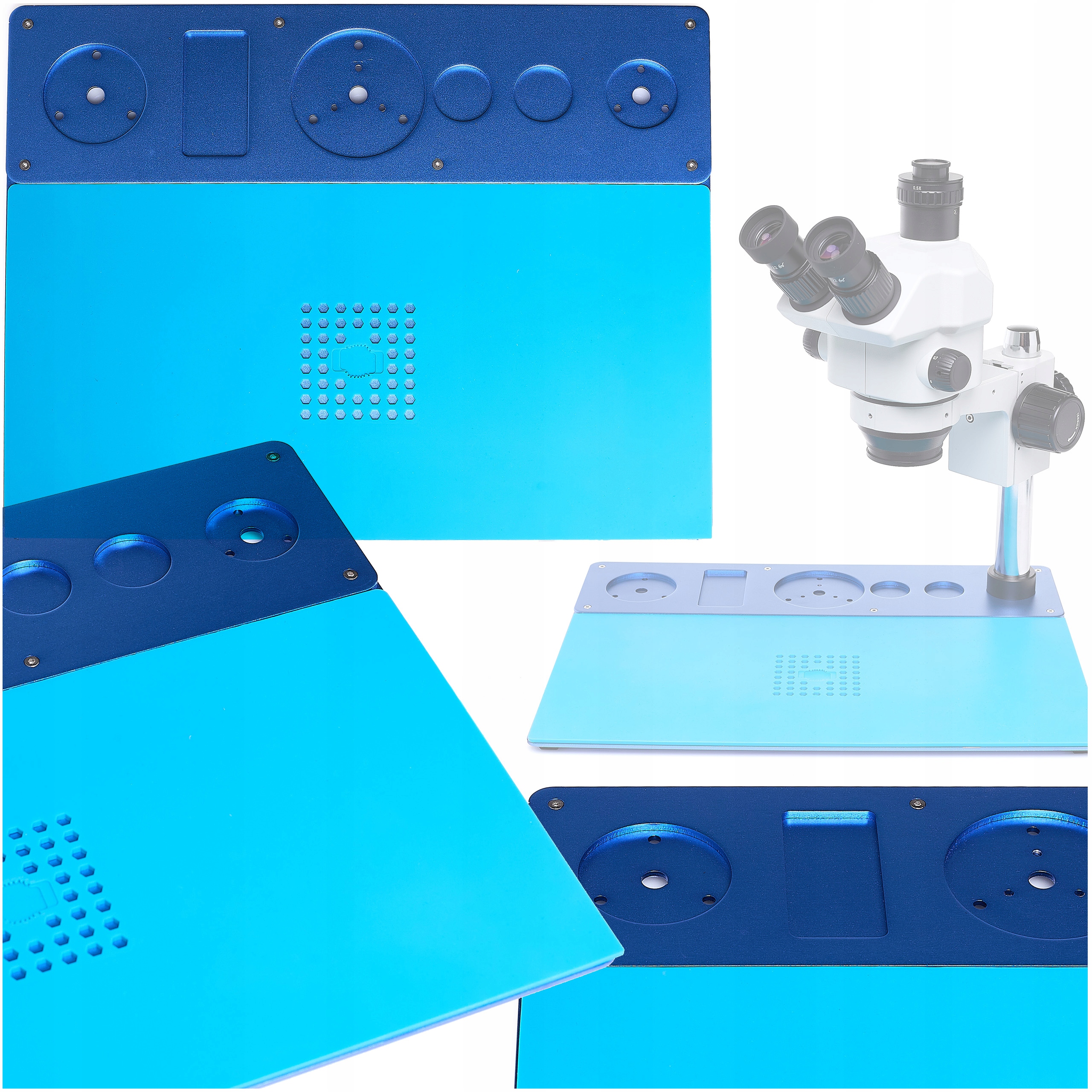 Silikonová Antistatická Podložka 44x34 cm TE-710 Základna Mikroskopu Odolná 500°C