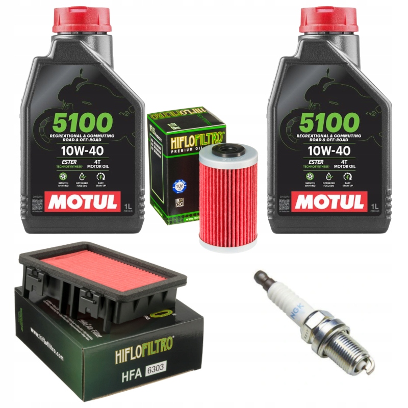 Sada Ktm Duke 125 17-21 olejové filtre, sviečka