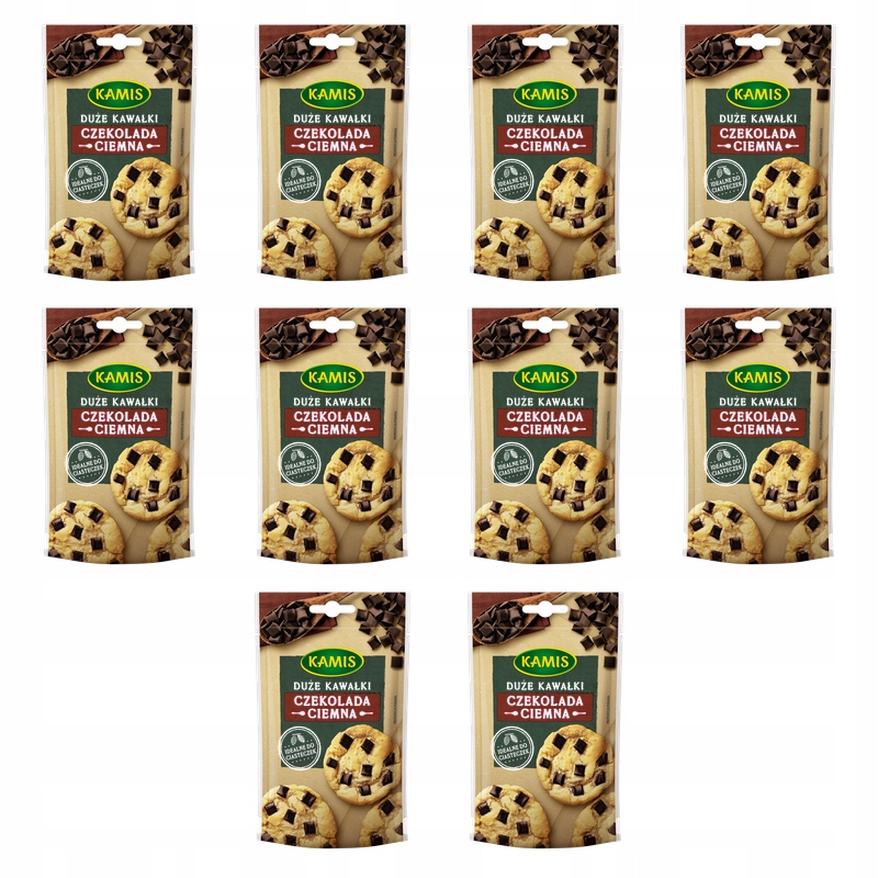 Kamis Kousky tmavé čokolády 100 g X10