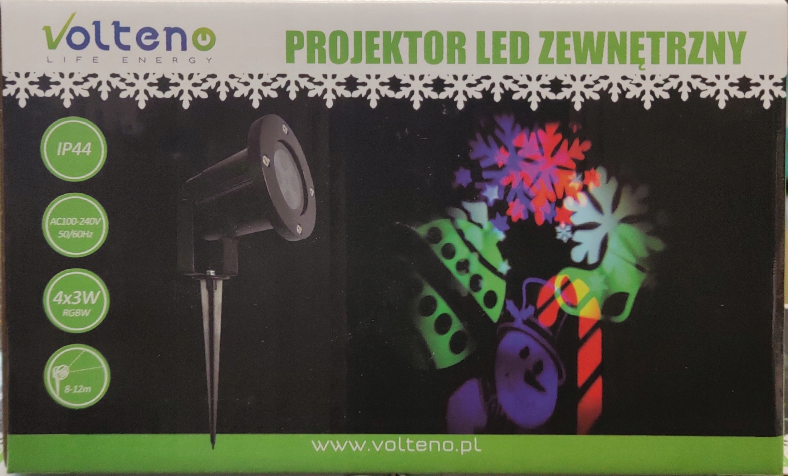 PROJEKTOR LASEROWY ZEWNĘTRZNY świąteczny LED EAN (GTIN) 5902409255126