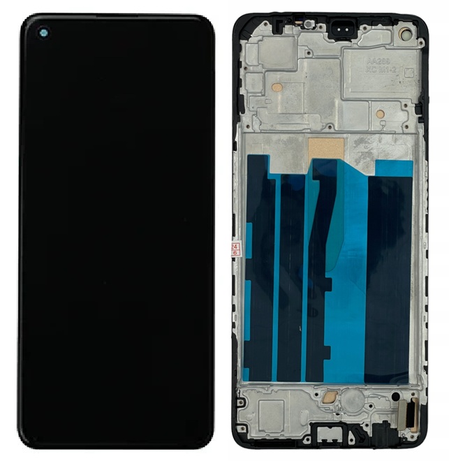 Nowy Ekran LCD Reno 7 Lite 5g CPH2343 Z Ramką Czarny