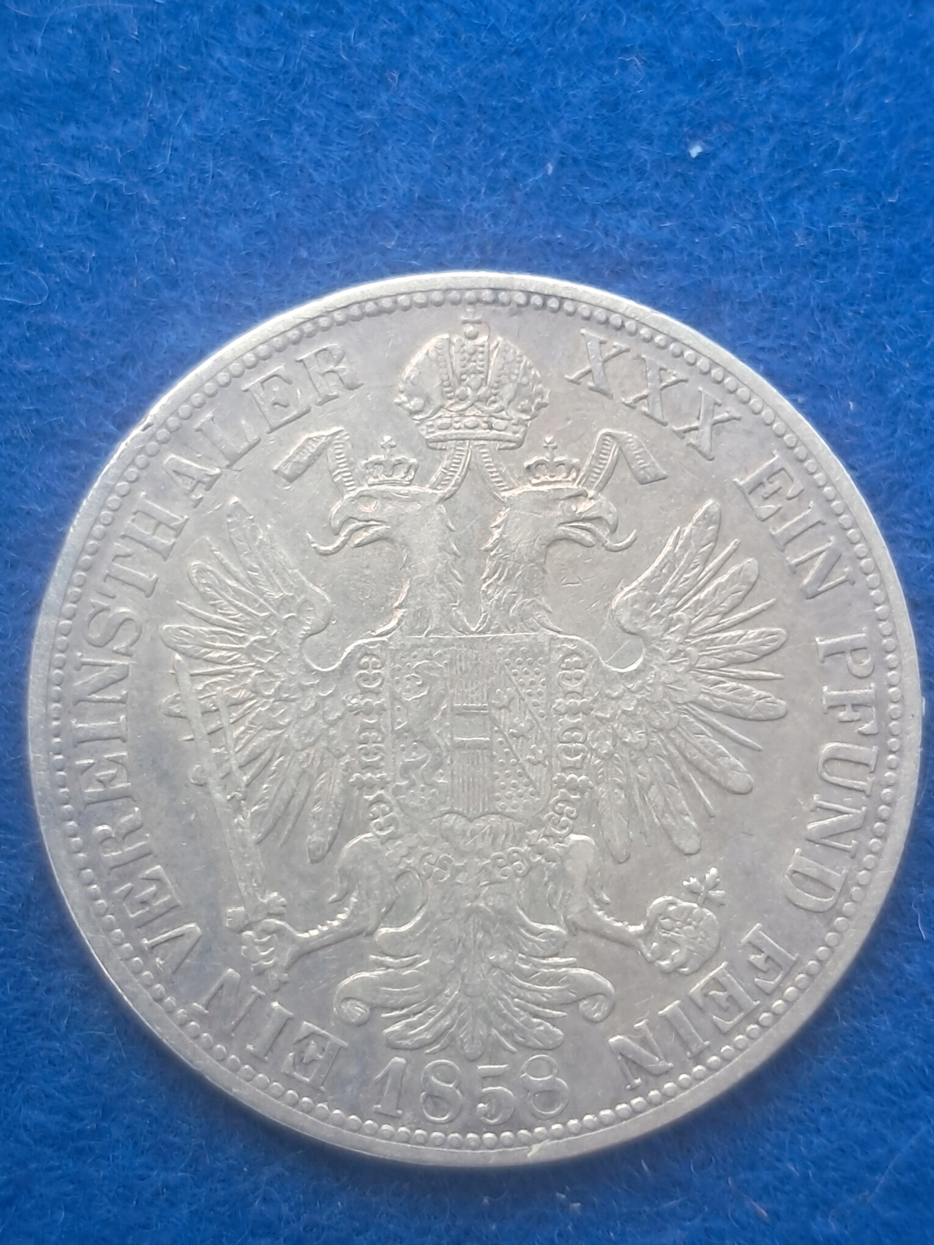 Austria 1 TALAR 1858 (R15)