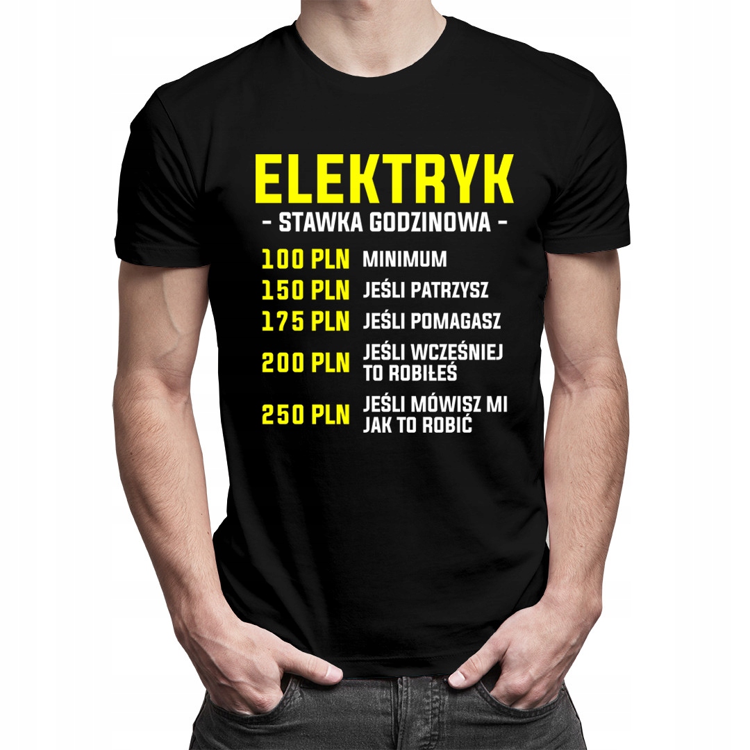 

Koszulka męska - prezent dla elektryka