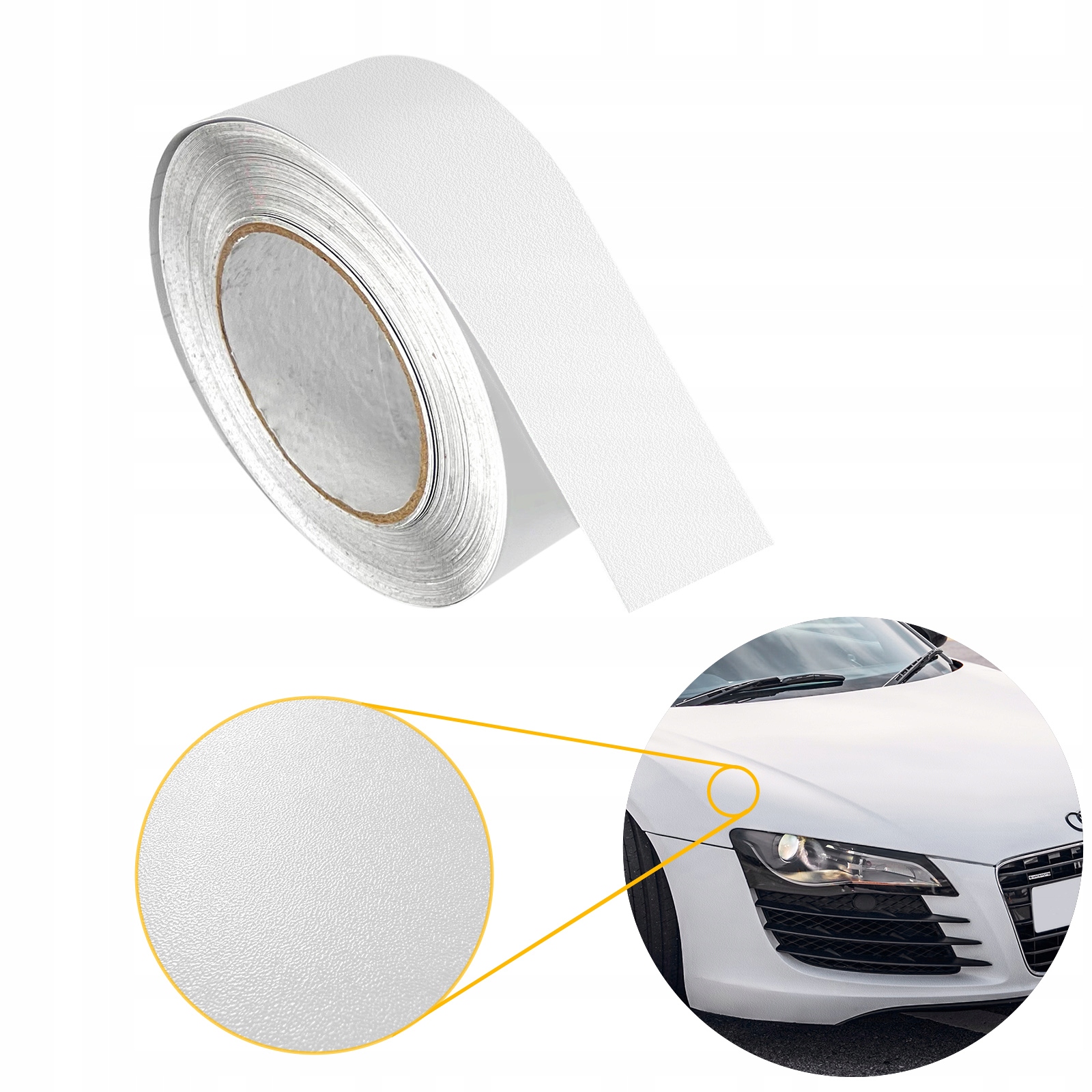 Samolepicí Fólie pro karoserii Bílá Matná páska Šířka 5 cm