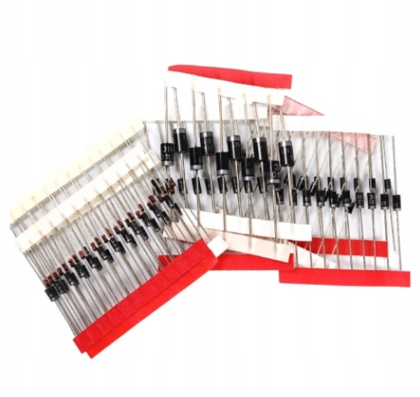 Zestaw Diod Prostowniczych 8 Typów 100 Sztuk