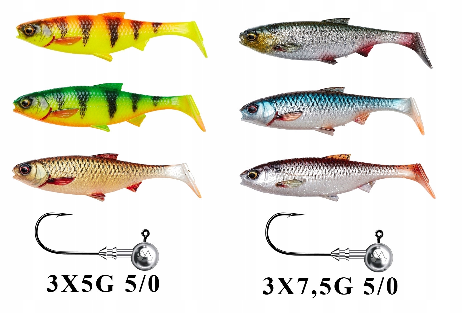 Savage Gear Zestaw 3D River Roach 10cm Mix2