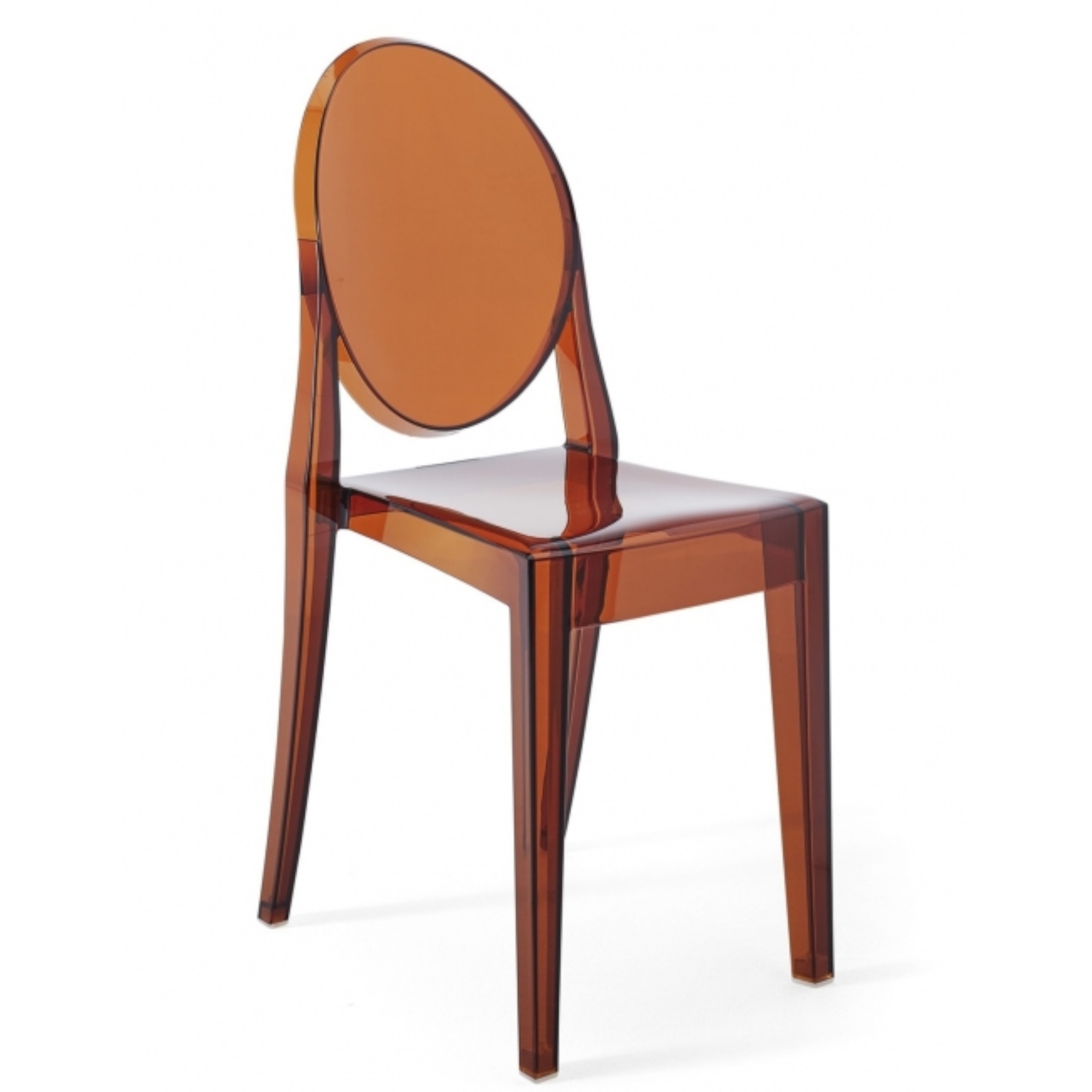 Křeslo Dankor Design Victoria Ghost Tea transparent glamour moderní