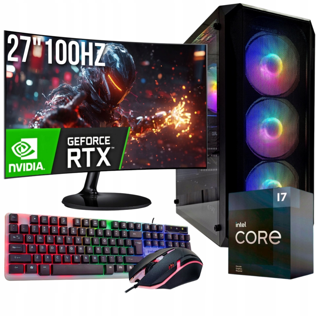 Adronix Herní Set I7 32GB Rtx 5060 8GB Monitor 27" 100Hz