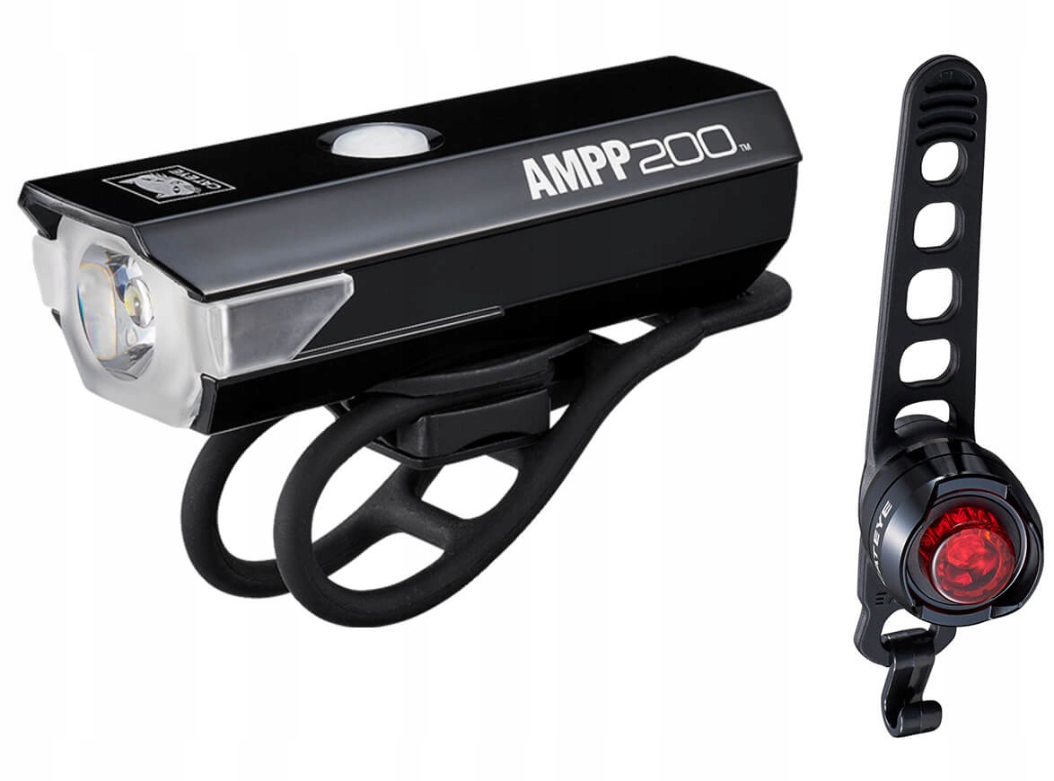 Sada cyklistických světel Ampp 200 Orb SL-LD160R Cateye