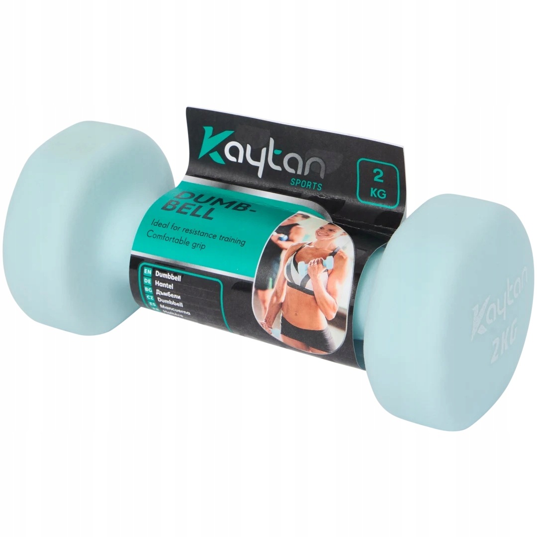 Hantle neoprenowe Dumbbell Kaytan zestaw 2 kg dwie sztuki
