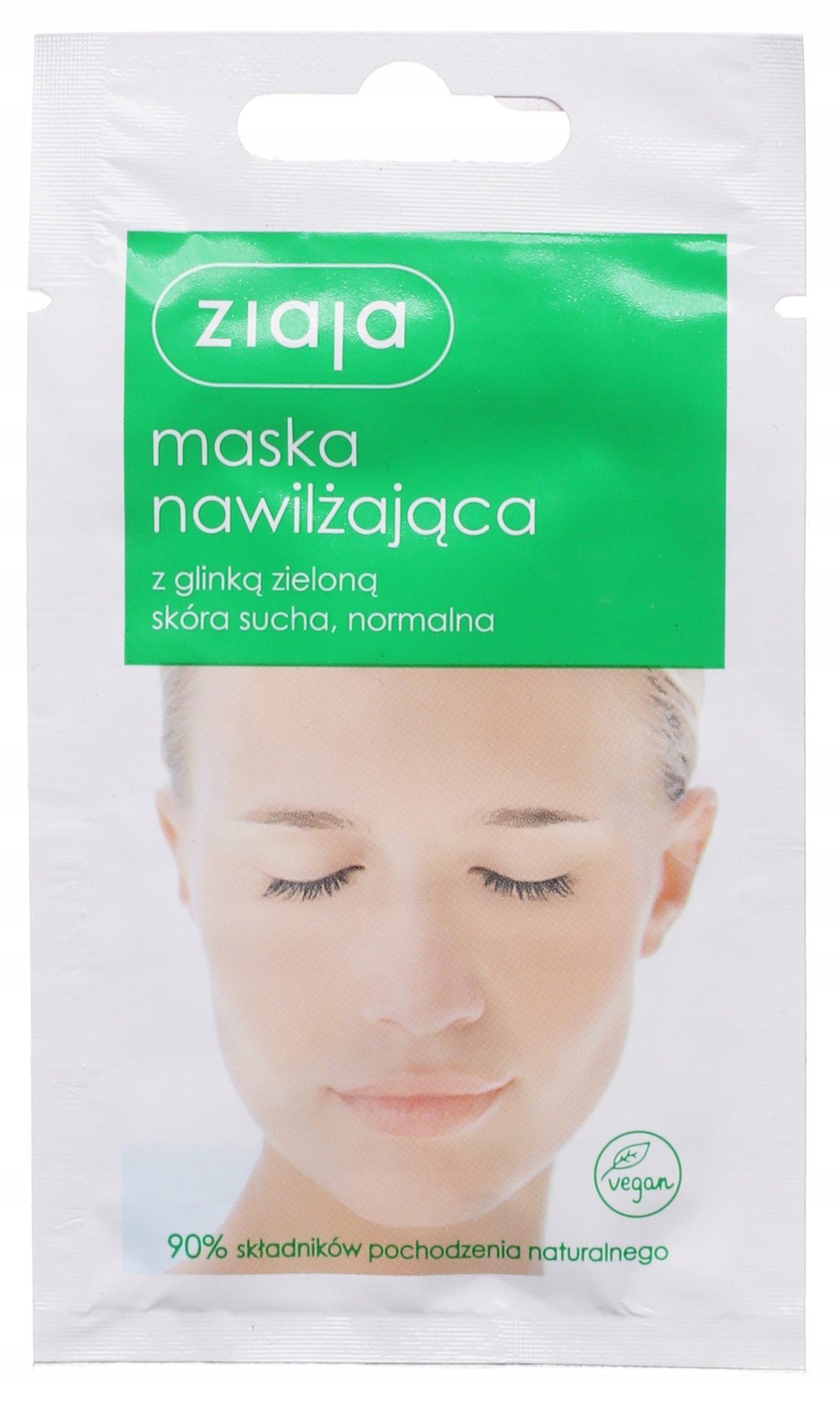 

Ziaja Nawilżająca maska Glinka zielona Skóra sucha
