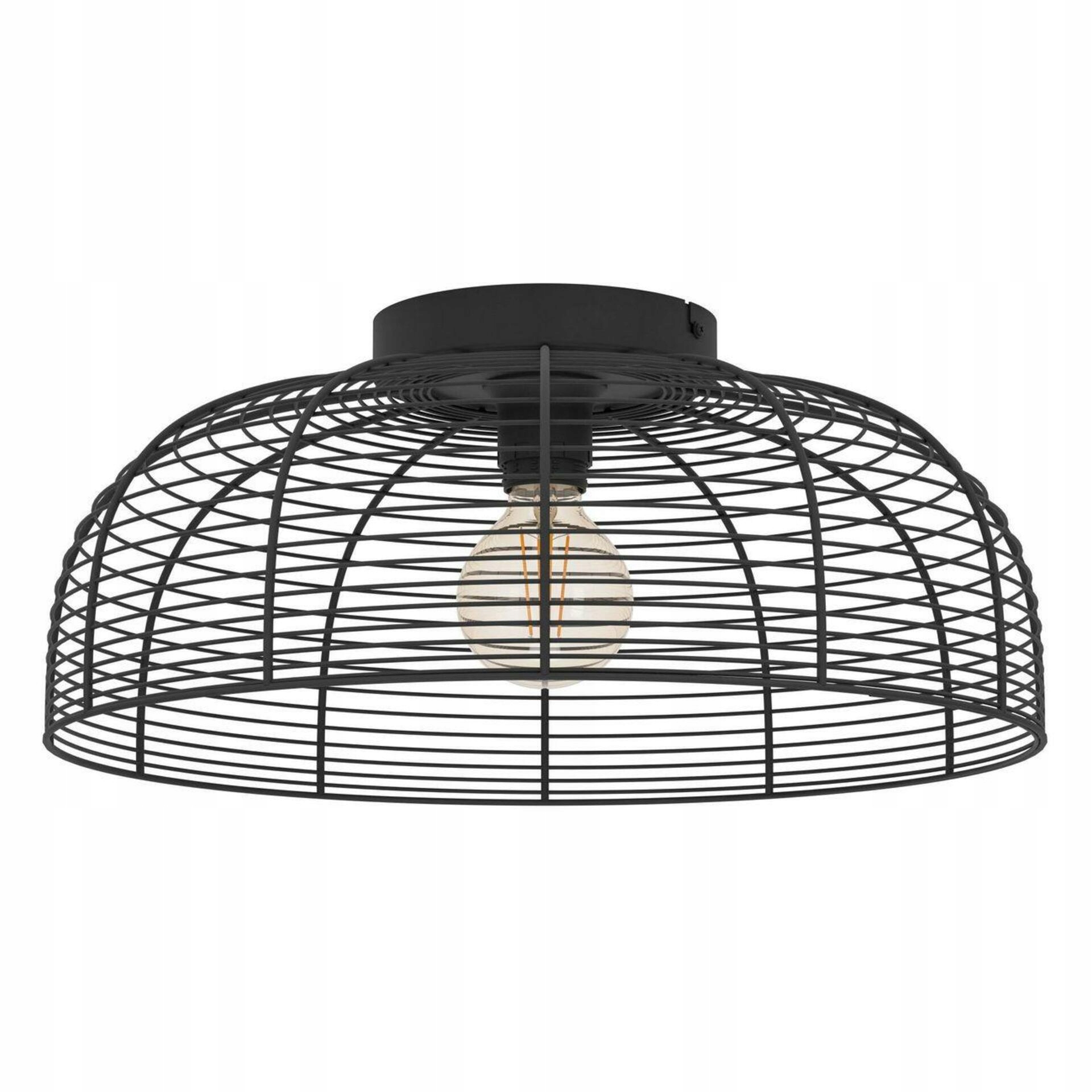 Stropné svietidlo Eglo Rinroe čierne E27 40W oceľ 450mm