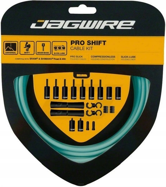 Sada přehazovačkových lanek Jagwire Pro celeste mátová