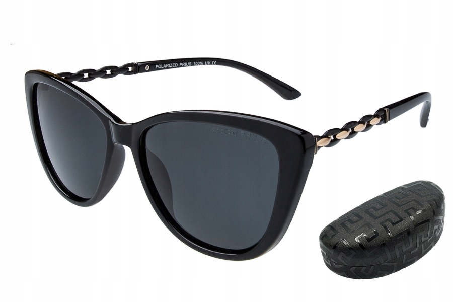 

Okulary Polaryzacja damskie etui Riza Black V32