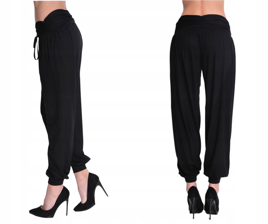 

Spodnie alladynki wiązane luźne casual lato L/XL