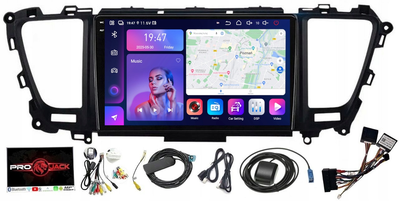 Navigační Rádio Android Carplay Kia Carnival 2014-2020 8/256 Gb Sim