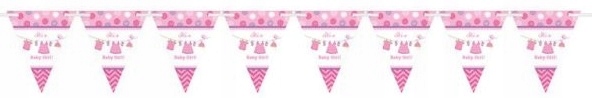 

Baner Baby Shower Its A Girl Róż Dziewczynka 4,5M