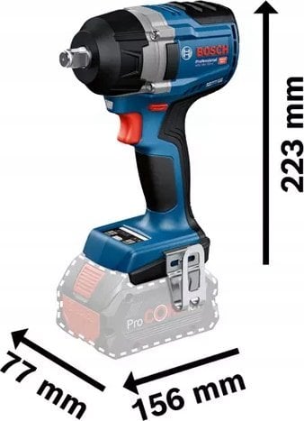 Rázový uťahovák Bosch 1/2'' Gds 18V-750 C L-Boxx