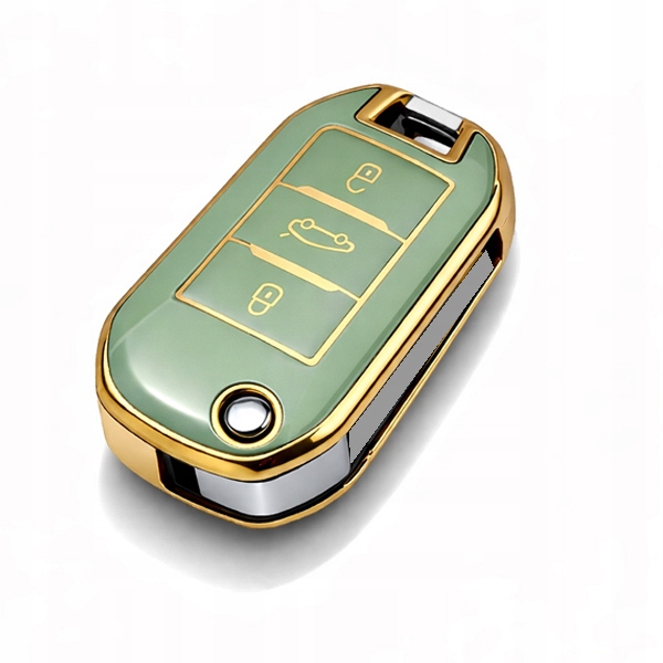 Etui Tpu Na Kluczyk Do Samochodu Pokrowiec Do Citroen Peugeot Zielone