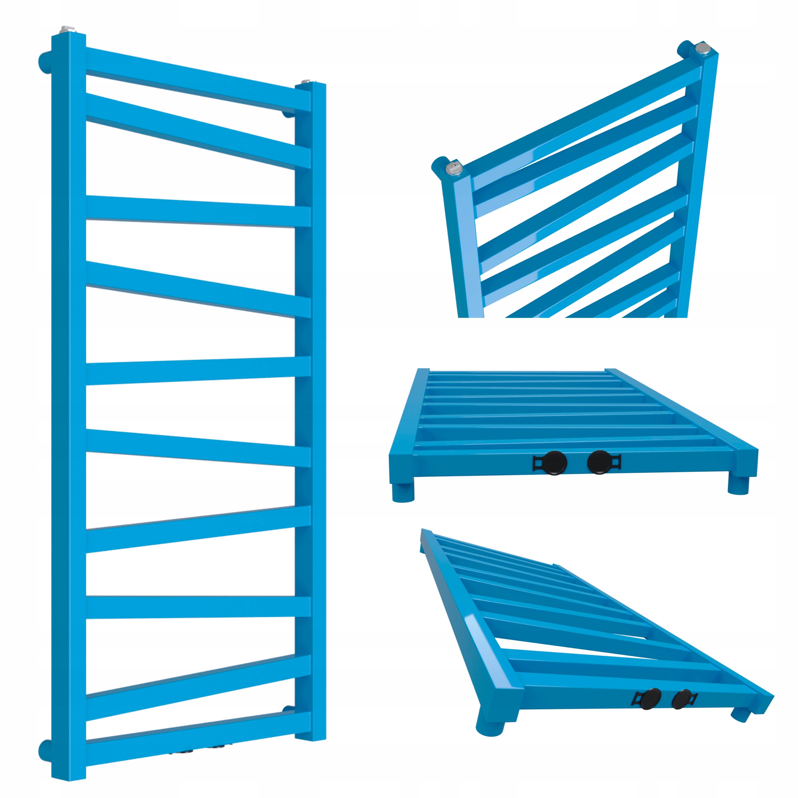 Dekorativní radiátor Zygzak-mid 970x500 Modrý