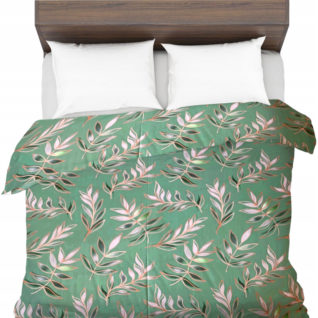 Povlak na přikrývku antialergický 160x220 100% přírodní Bavlna Listy