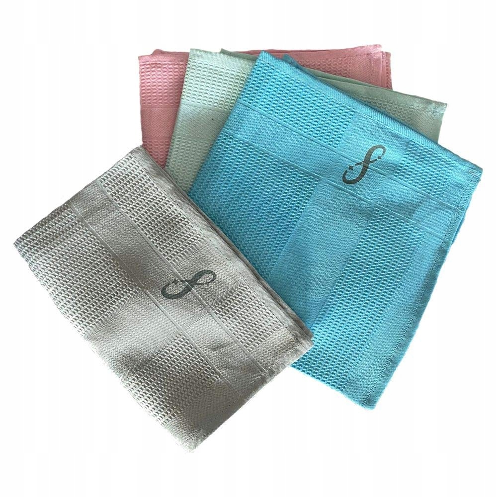 Levně 4SHINE Mikrovláknové utěrky na skla, zrcadla bez chemie, 4 kusy