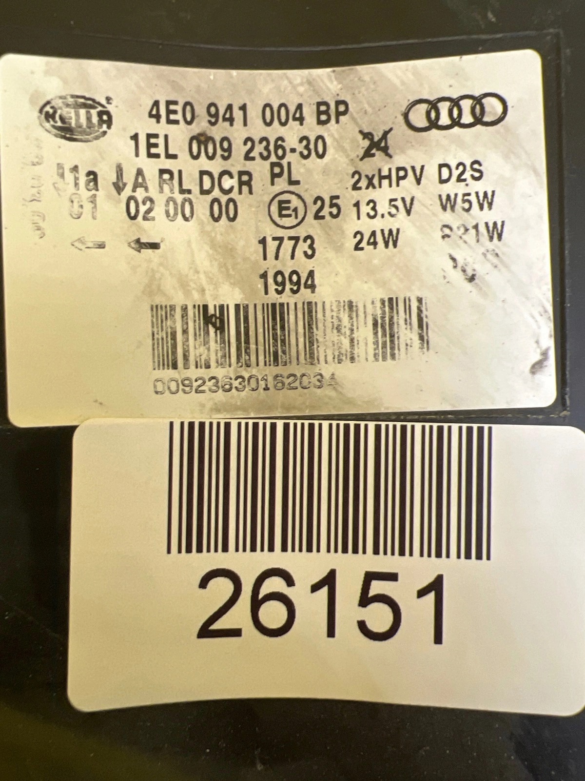 světlo pravá přední Audi A8 D3 4E Lift Xenon 4E0941004BP