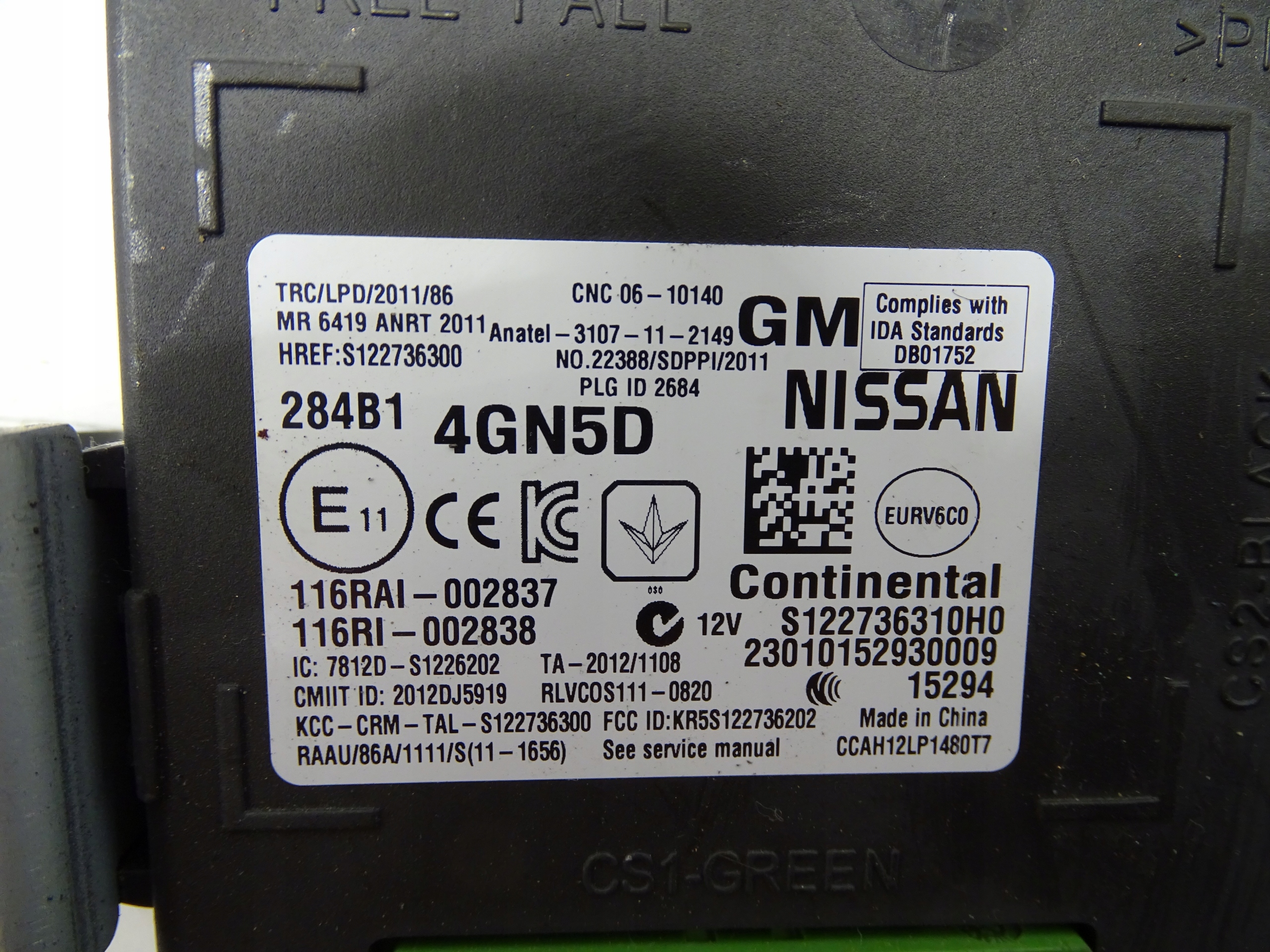 Centralina computer INFINITI Q50 284B14GN5D