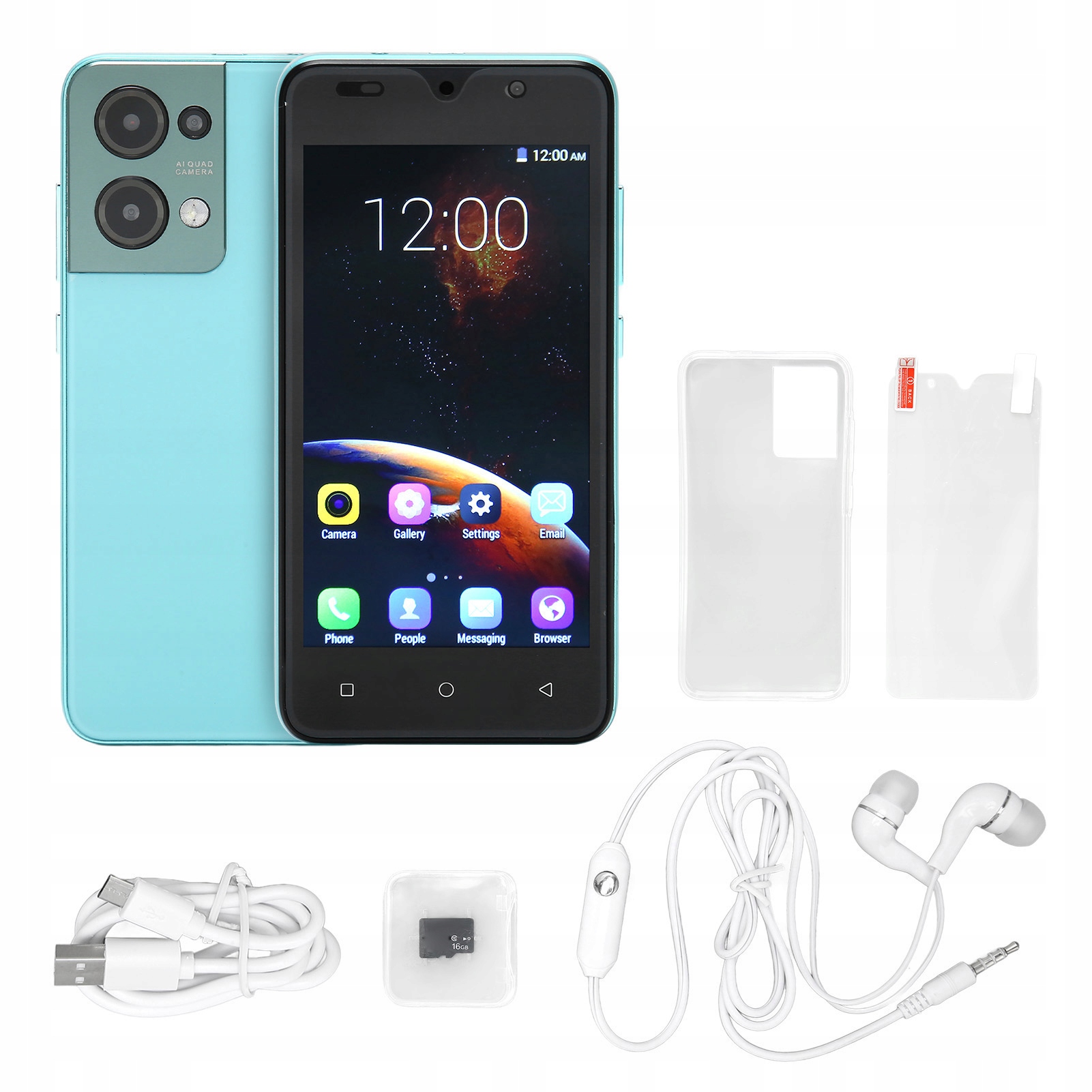 Telefon komórkowy na duży ekran 5,0 cala 4000 mAh 2MP 5MP High 0K