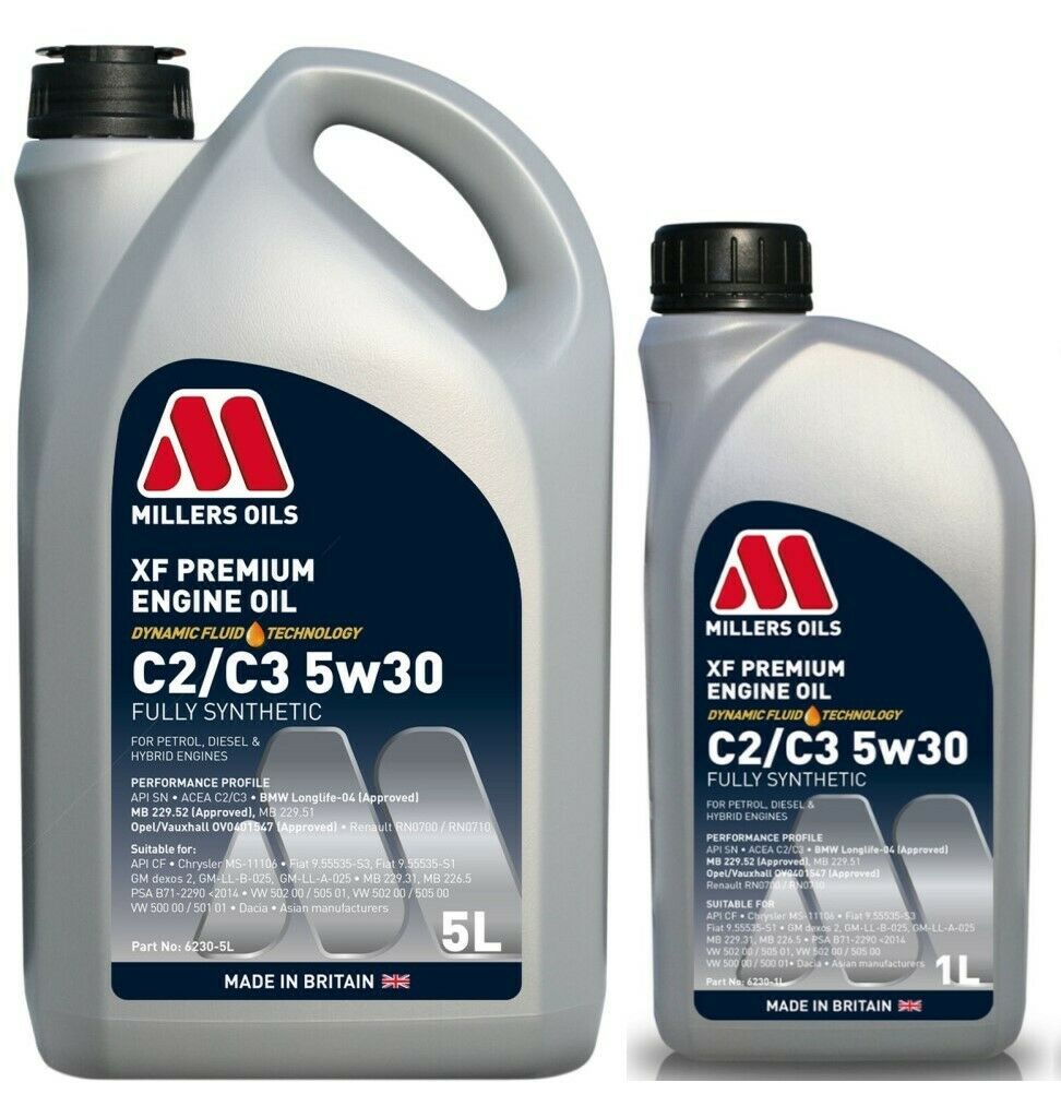 MILLERS OILS XF LONGLIFE 5W30 C2 C3 6230 5L