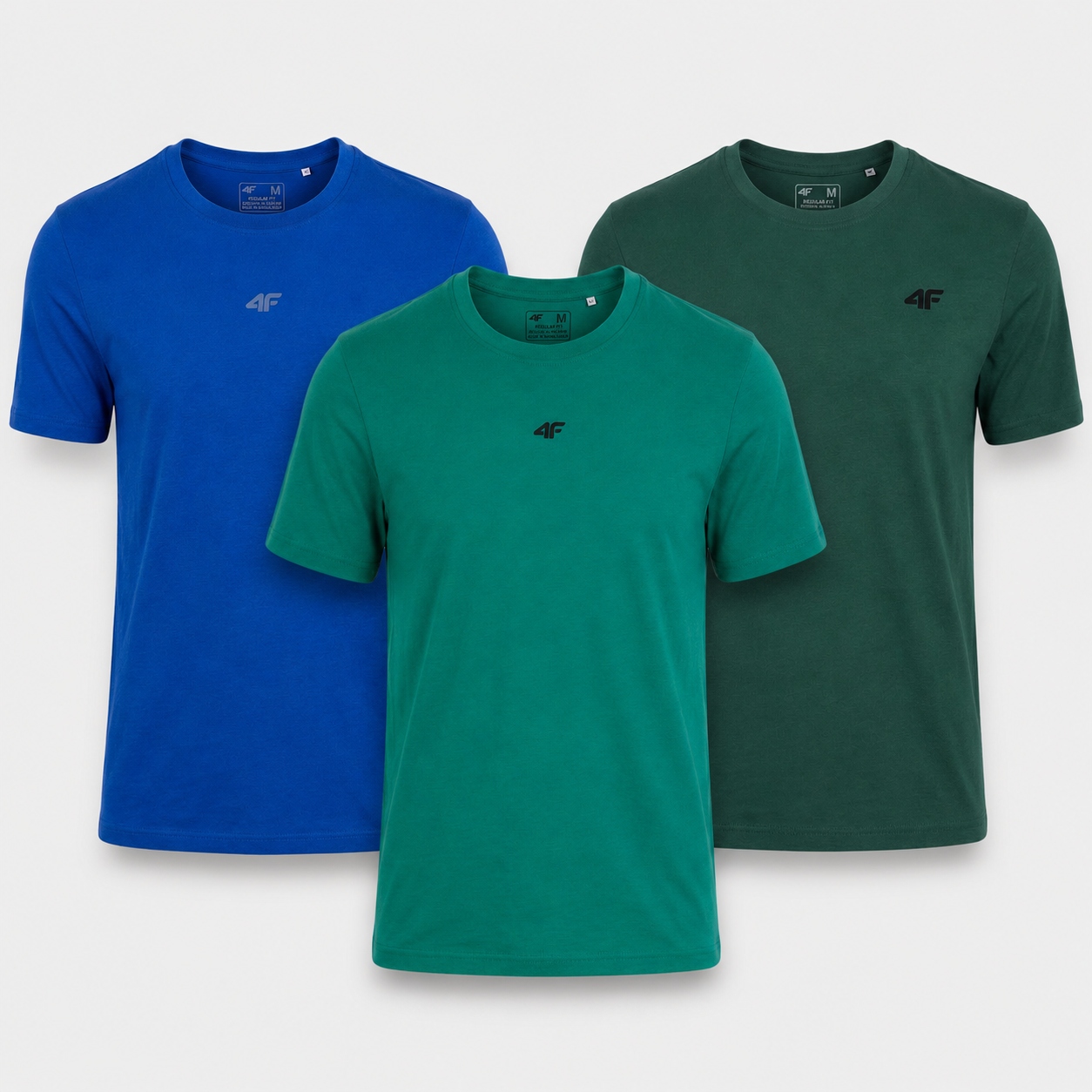 Komplet Pánských Triček 4F Sada Triček 3PACK 5XL