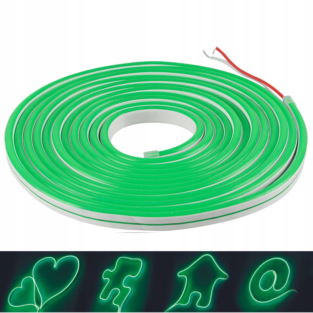 NEON Pasek ELASTYCZNA TAŚMA LED Zielona IP65 5m